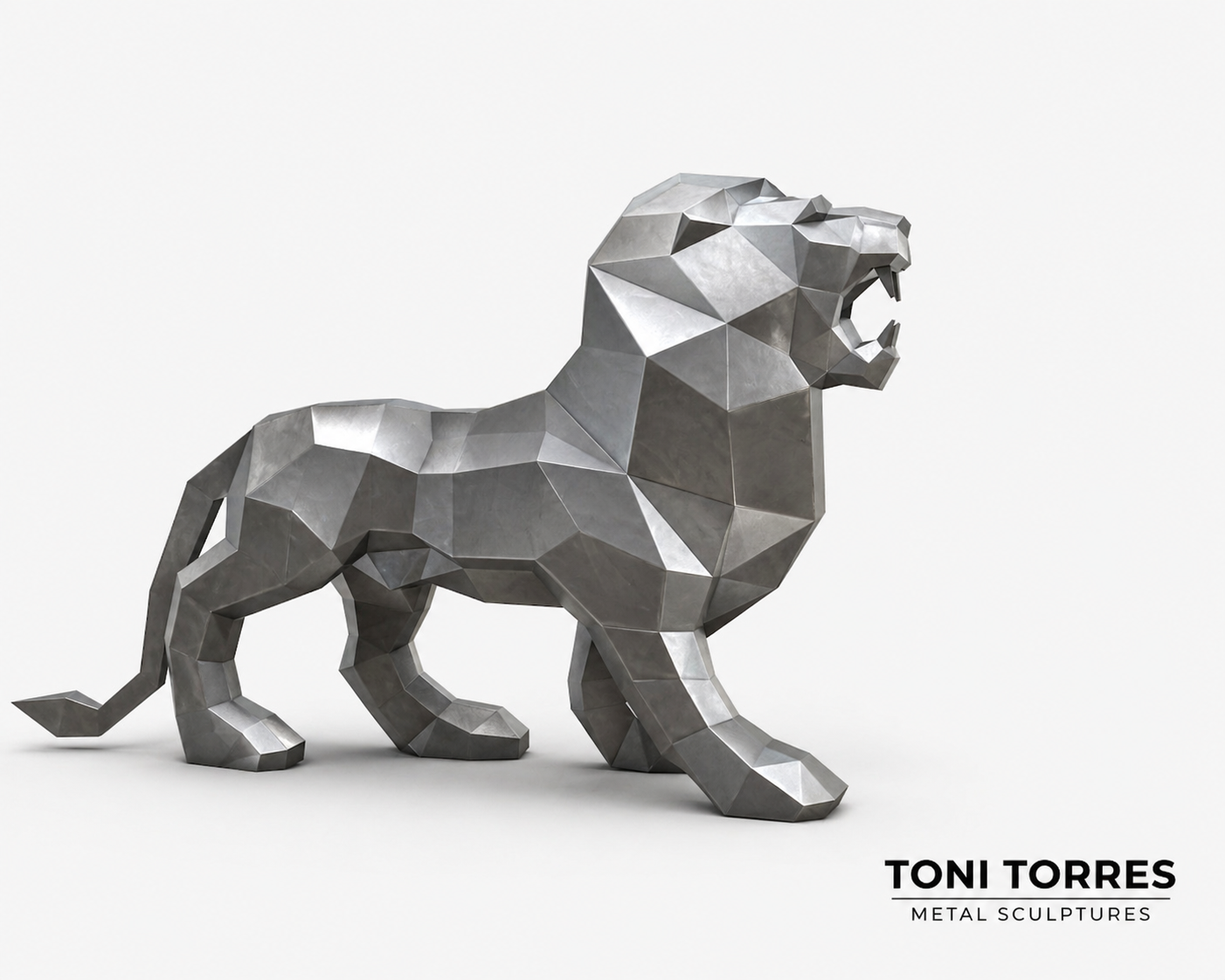 Diseño de León en acero por Toni Torres