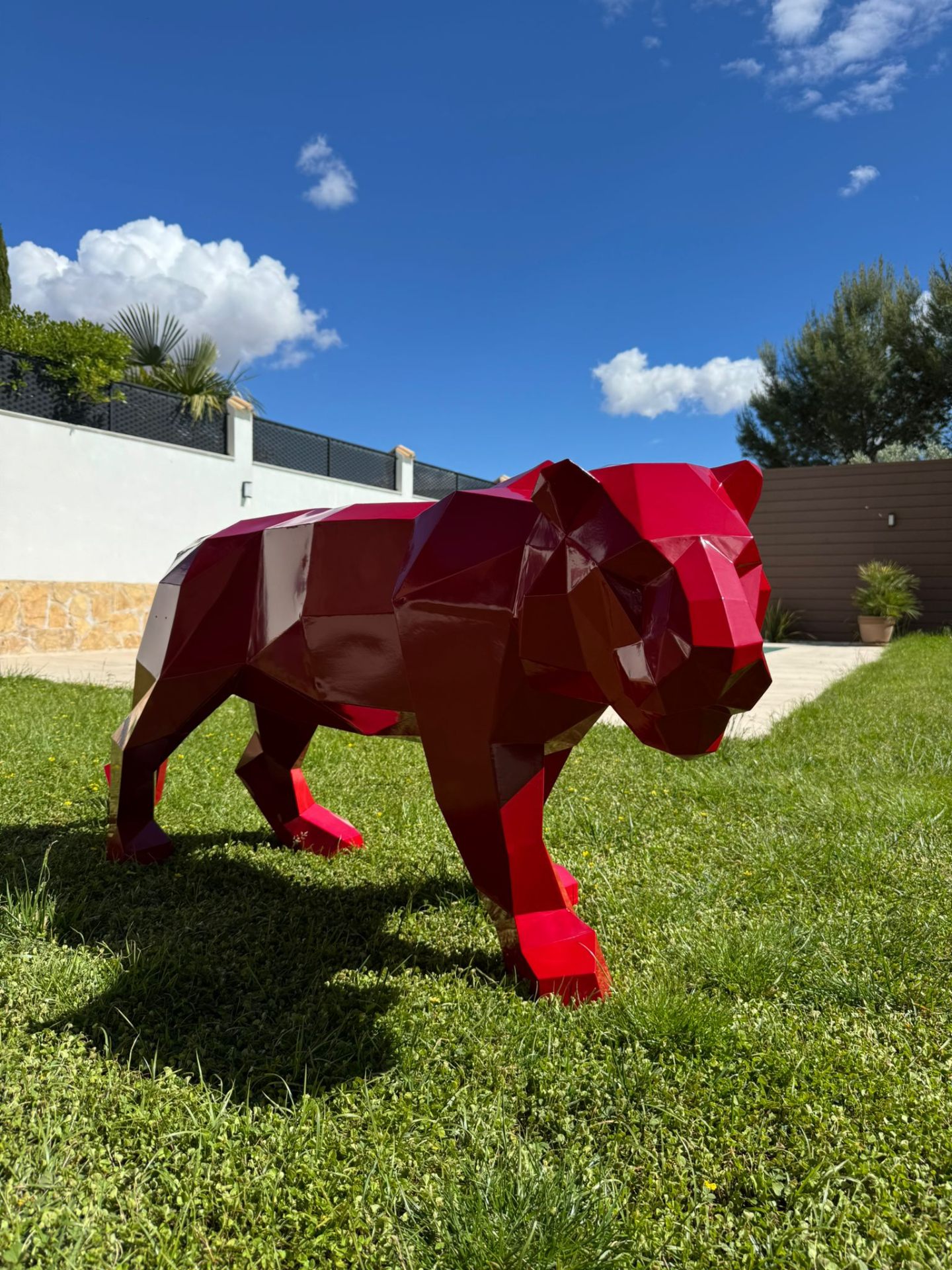 Escultura de Tigre en acero por Toni Torres