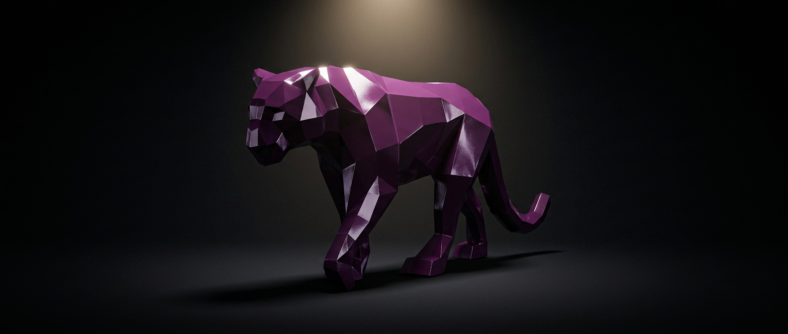 Escultura de pantera de acero por Toni Torres