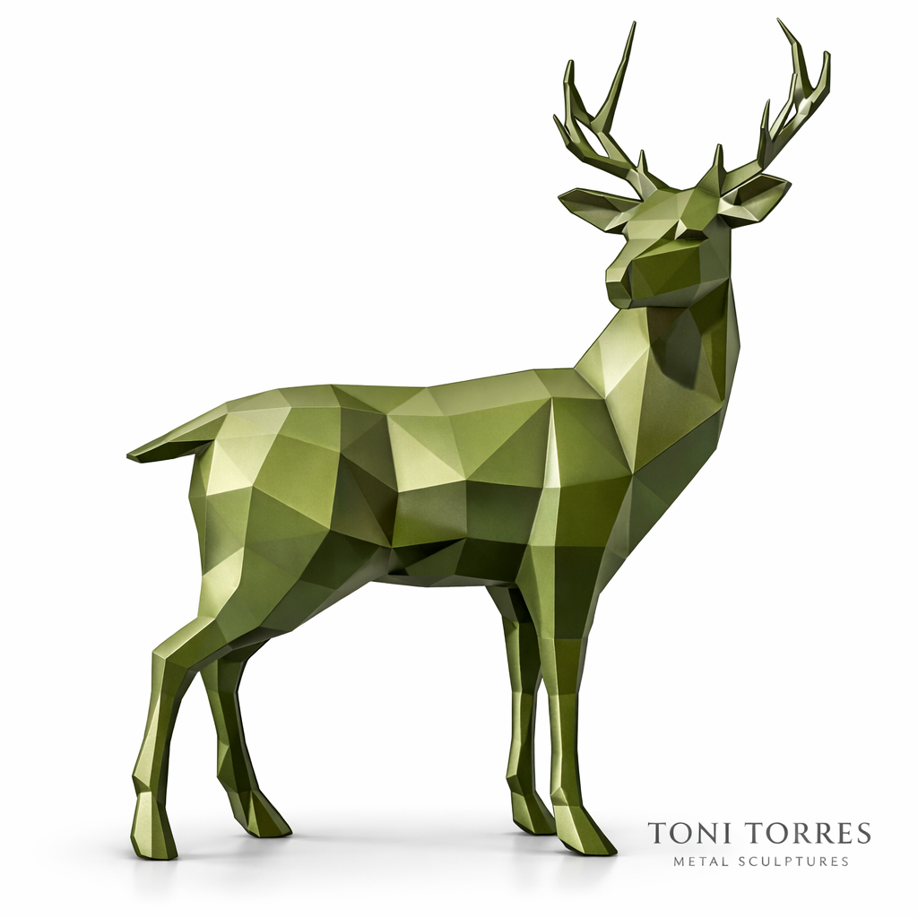 Diseño de Ciervo en acero por Toni Torres